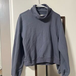 Abercrombie & Fitch Slate Blue Cowl Neck Sweater